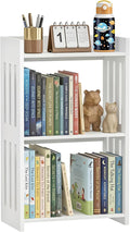 HAYOFAMY Bookshelf, Bookcase for Small Spaces, 3 Tier White Book Organizer by HAYOFAMY