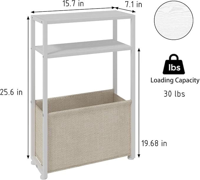Leomonio Narrow Side Table, Slim End Tables - Image 2