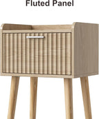 LAATOOREE Nightstand Set of 2, Small Bed Side Table - Image 5