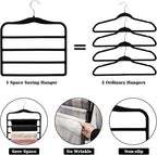 Closet Organizers and Storage, 2 Pack Pants-Hanger-Space-Saving, Velvet Clothes - Image 6