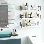 Floating Shelves, 24 Inches Easy to Install Wall Mounted Shelves, Rustic Wood - Image 4