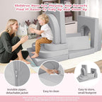 12 Pcs Modular Kids Play Couch, Toddler Couches That Fold Out, Plush Foam Chair - Image 7