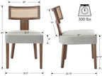VESCASA Faux PU Leather Upholstered Dining Chairs - Image 6