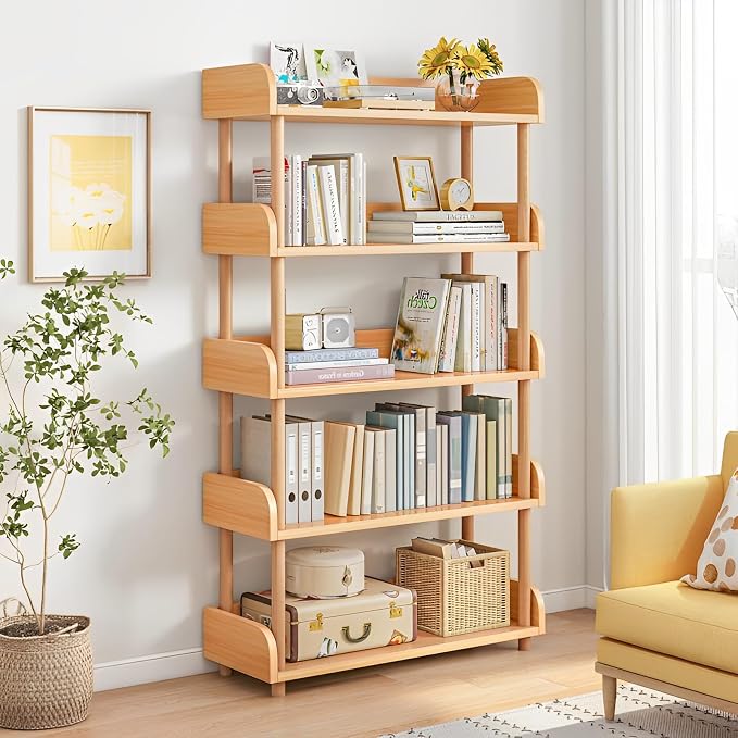 OSCHF 5-Tier Wooden Open Bookcase by OSCHF