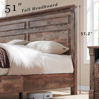 Aitjunz Farmhouse King Size Bed Frame - Image 4