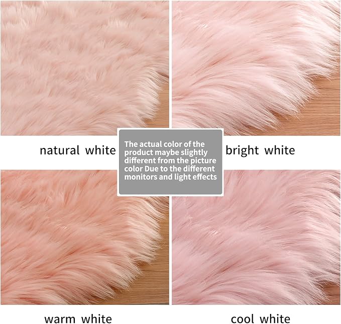 SERISSA 2x6 Fluffy Pink Faux Fur Area Rug - Image 6