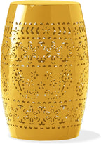 Christopher Knight Home Zoey Small Outdoor Side Table, Lace Cut Iron End Table - Image 5
