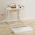 WOHOMO Folding Desk, 31.5" Small Desk - Image 2