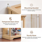 LELELINKY Farmhouse Display Cabinet Set of 2 - Image 6