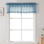 Chyhomenyc Sheer Valances for Windows 2 Pack, Small Window Curtains for Living by Chyhomenyc