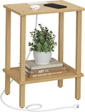 TUTOTAK End Table with Charging Station, Small Side Table with Outlets by ChoosetutotakFurnitureBuildYourCozyHome