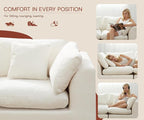 GRUSIGN 79'' Oversized Boneless Cloud Loveseat - Image 9