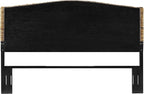 Crosley Furniture Serena Handwoven Natural Fiber Rattan Bed Headboard, Banana - Image 4