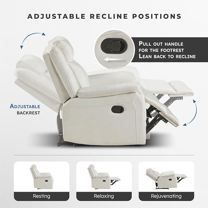 Lexicon Manual Double Reclining Loveseat, Polished Microfiber Manual Wall - Image 4