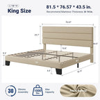 Allewie King Size Platform Bed Frame - Image 2