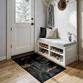 RELEANY Washable 2'x4' Abstract Area Rug by RELEANY