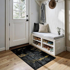RELEANY Washable 2'x4' Abstract Area Rug by RELEANY