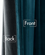 MIULEE Peacock Blue Velvet Curtains 52x90 inches 2 Panels Blackout Curtains | - Image 6