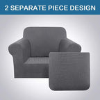 H.VERSAILTEX 2 Piece Chair Cover Stretch Furniture Cover/Armchair Protector - Image 3