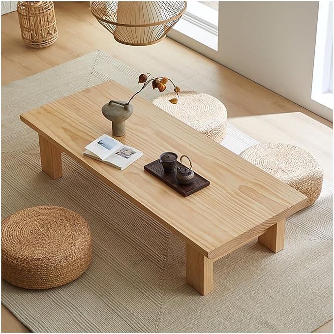Japanese Floor Table, Vintage Tea Table Low Table, Rectangular Style Tatami by Unknown