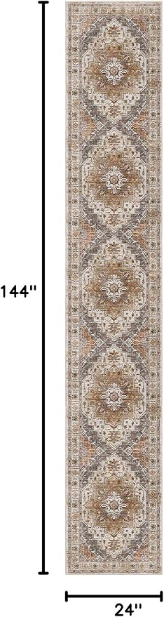 Madane Washable Runner Rugs 2x12 Long - Image 2
