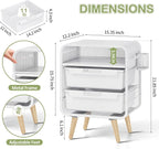 SYKIARIOL Kids Nightstand, Bedside Table, Cute End Table - Image 3