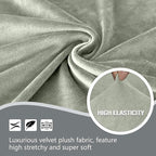 HDCAXKJ Corner Sectional Couch Covers Velvet Stretch L Shape Sofa Cover Soft - Image 3