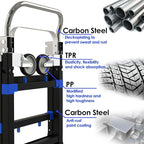 Black Convertible Hand Truck Dolly Cart - Image 3