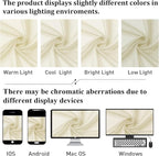 Cream Sheer Curtains 68 Inch Length 2 Pcs, Light Filtering Bedroom Curtains - Image 7