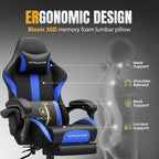 GTPLAYER Gaming Chair with Pocket Spring Cushion, Leather Office Chair with - Image 5