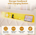 Full Upholstered LED Bed Frame - Image 7