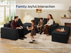 Living&Giving 128" U-Shaped Cloud Sectional Couch - Image 3