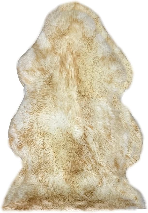 HUAHOO Premium Genuine Sheepskin Rug Real Australia Sheepskin Natural Luxury - Image 5