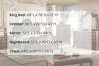First of a Kind Santa Monica Traditional 5 Piece King Bedroom Set - Image 7
