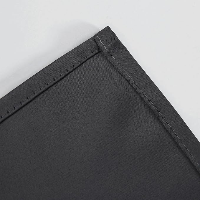 Dark Grey Blackout Curtains 34 x 63 Inch Length/Set of 2 Curtain Panels/Thermal - Image 7