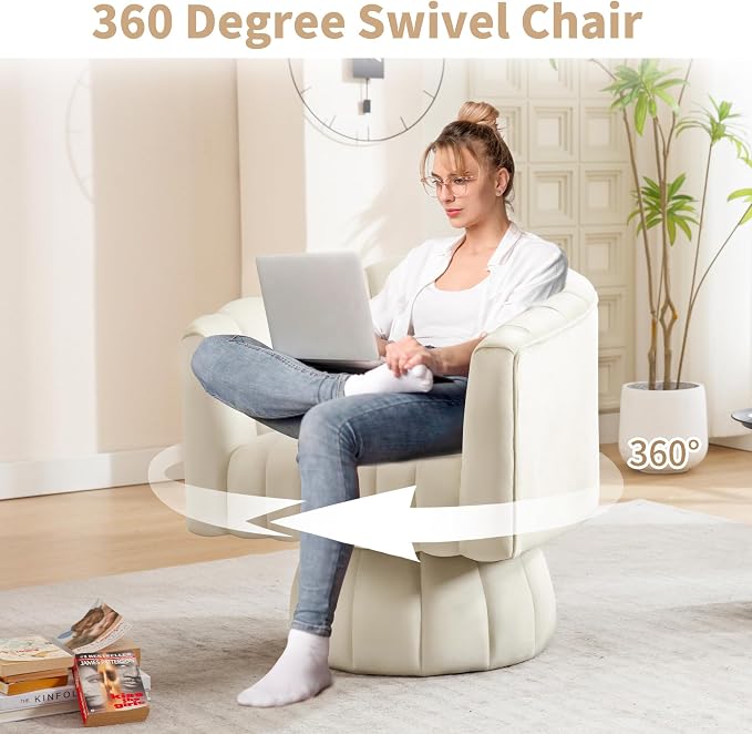 Swivel Accent Barrel Chair - Image 4