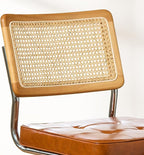 GrandNoor Rattan Dining Chairs Set, Wooden Mid Century Modern Dining Room Chairs - Image 6