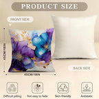 OBSEDE Decorative Throw Pillow Covers Set of 4, 18x18 Inch Purple and Blue - Image 3
