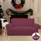 Easy-Going Stretch Loveseat Couch Covers Washable ASH Rose | 1-Piece Loveseat - Image 2