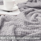 Exclusivo Mezcla Large Waffle Fleece Throw Blanket - Image 4