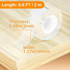 1.57 in x 6.6 FT, Self Adhesive Protective Bumper Guards - Image 2