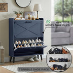 Barnyatoh Shoe Storage Cabinet, Farmhouse Shoe Organizer - Image 3