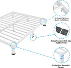 ROIL 4 Inch White Queen Bed Frame - Image 5