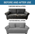 Loveseat Slipcover with 2 Pillow Cover - Image 8