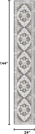 Madane Washable Runner Rugs 2x12 Long - Image 2