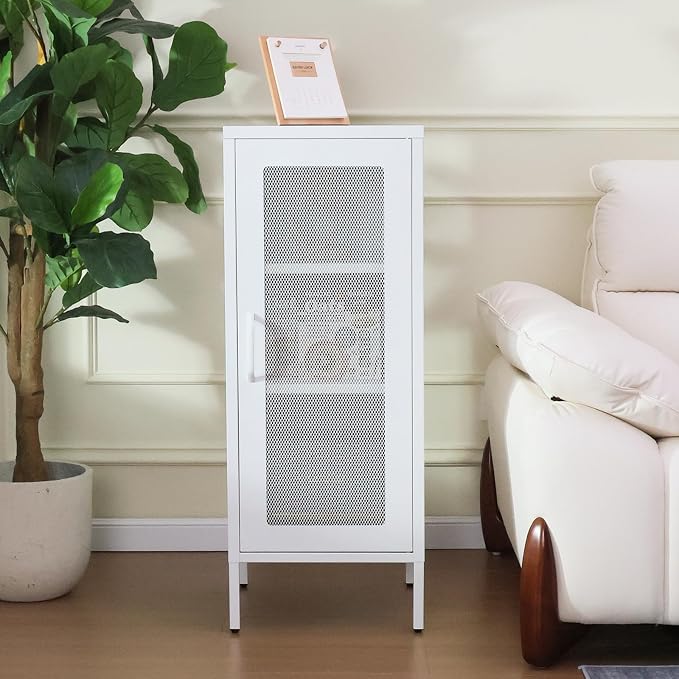 Slim Metal Storage Cabinet - Image 2