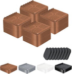 shouwuhho Furniture Risers, 4 Pack Bed Risers by EnjoyLifeEnjoyHappiness