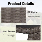 kinbor Outdoor Wicker Side Table - Image 6