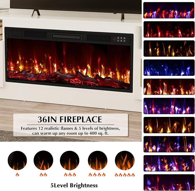 Lemberi Fireplace TV Stand - Image 5