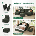 HONBAY Modular Sofa U Shaped Sectional Couch - Image 7